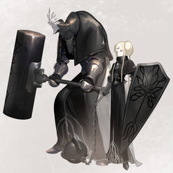 This is a pixiv picture whose title is 古神樹の守護者 / 粛清者.
