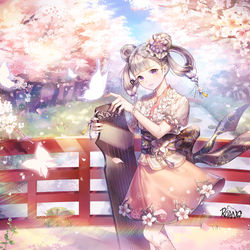 This is a pixiv picture whose title is 桜.
