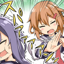 This is a pixiv picture whose title is 【動画】第六駆逐隊の無人島生活！.