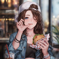 This is a pixiv picture whose title is 休日.
