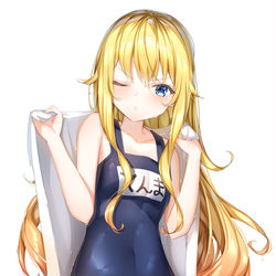 This is a pixiv picture whose title is スク水ガヴリール.