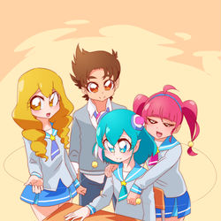 This is a pixiv picture whose title is 2年3組の宇宙人☆.