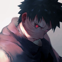 This is a pixiv picture whose title is オビト.