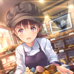 This is a pixiv picture whose title is パン屋さん.