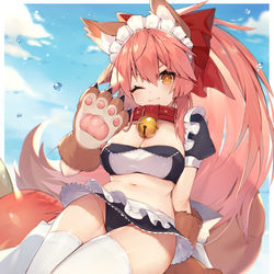 This is a pixiv picture whose title is 水着キャット.