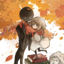 This is a pixiv picture whose title is はんぶんこ.