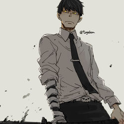 This is a pixiv picture whose title is 炎炎黒野.