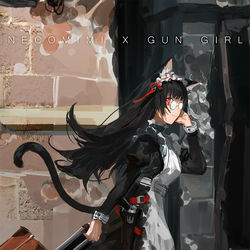 This is a pixiv picture whose title is NECOMIMI X GUN GIRL 191110.