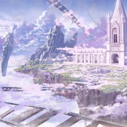 This is a pixiv picture whose title is 天国の駅~Heaven's Station~.