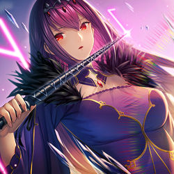 This is a pixiv picture whose title is スカディ復刻嬉しいドンドコドン！.