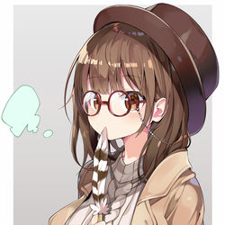 This is a pixiv picture whose title is メガネ少女.