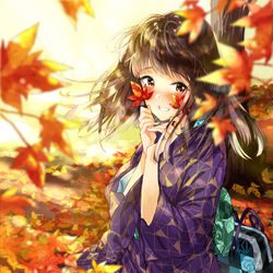 This is a pixiv picture whose title is 照れ隠し.