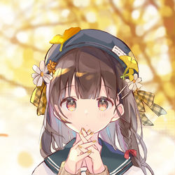 This is a pixiv picture whose title is 見つめる.