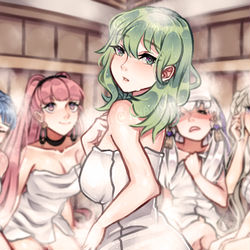 This is a pixiv picture whose title is Sauna Time!.