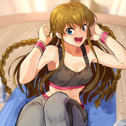 This is a pixiv picture whose title is 背筋！腹筋！大胸筋！.