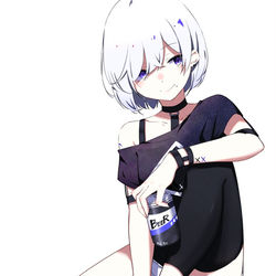 This is a pixiv picture whose title is 白髪ちゃん.