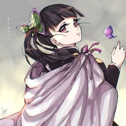 This is a pixiv picture whose title is 栗花落カナヲ.