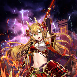 This is a pixiv picture whose title is 【戦国やらいでか】井伊直政.