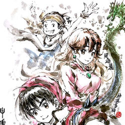 This is a pixiv picture whose title is 【極道畫師】中華小當家.
