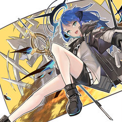 This is a pixiv picture whose title is 【明日方舟】莫斯提马.