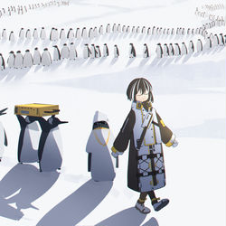 This is a pixiv picture whose title is migrate.