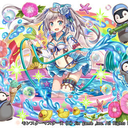 This is a pixiv picture whose title is 「モンスターマスターX」モイラ（水着版）.