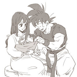 This is a pixiv picture whose title is 悟チチ.
