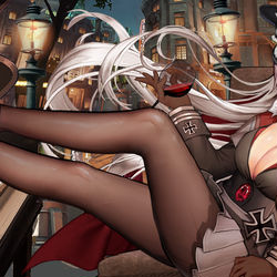 This is a pixiv picture whose title is azurlane.