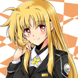 This is a pixiv picture whose title is ハラオウン執務官＋差分.