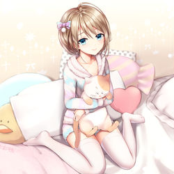 This is a pixiv picture whose title is うちの子ぬくぬくルームウェア.