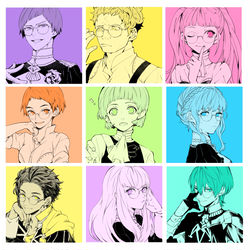 This is a pixiv picture whose title is 眼鏡.