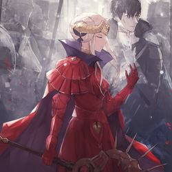 This is a pixiv picture whose title is 一緒に道を歩みたかった.