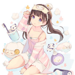 This is a pixiv picture whose title is おやすみ？.
