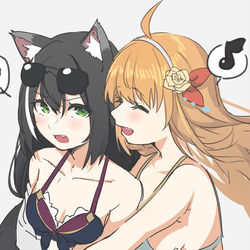 This is a pixiv picture whose title is ペコ x キャル　RKGK.