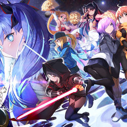 This is a pixiv picture whose title is セイバーウォーズ２.