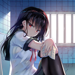 This is a pixiv picture whose title is 団地のお姉ちゃん.