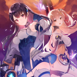 This is a pixiv picture whose title is 双生视界.