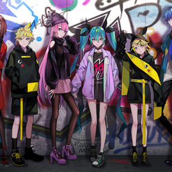 This is a pixiv picture whose title is 初音ミク POP UP SHOP in MAGNET.