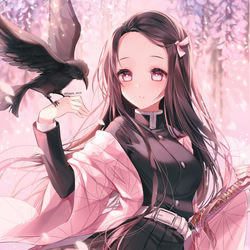 This is a pixiv picture whose title is 鬼殺隊　竈門禰豆子.