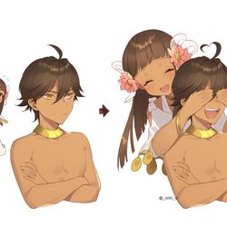 This is a pixiv picture whose title is だーれだ！.