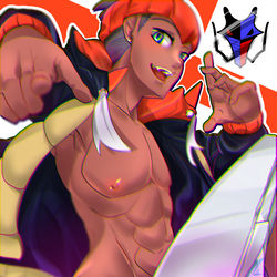 This is a pixiv picture whose title is 股間のジュラルドンがダイマックスしたキバナたん.
