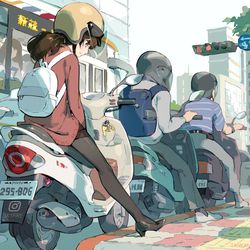 This is a pixiv picture whose title is 無聊時間 / 退屈な時間.