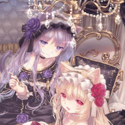 This is a pixiv picture whose title is 甘いひととき.
