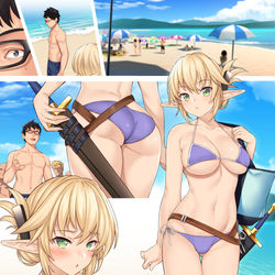 This is a pixiv picture whose title is 援助交配９先行サンプル.