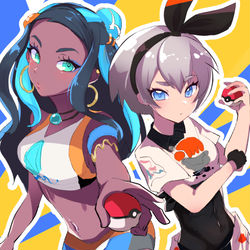 This is a pixiv picture whose title is 【ファンアート】ポケモン・ルリナ/サイトウ.