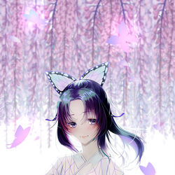 This is a pixiv picture whose title is 胡蝶  しのぶ.