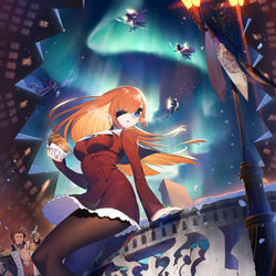 This is a pixiv picture whose title is 北欧の夜.