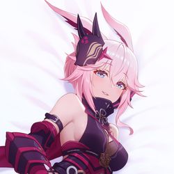 This is a pixiv picture whose title is 霞.