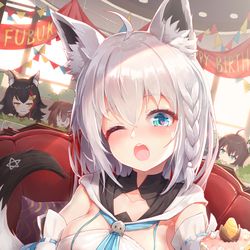This is a pixiv picture whose title is 啊~~喂你哦~ ああ~~あなたを養います~.