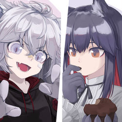 This is a pixiv picture whose title is 幼狼X2.